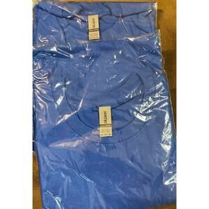 Gildan Heavy Cotton Adult 4XL Short Sleeve Blue Unisex Shirt NWOT Lot Of 2